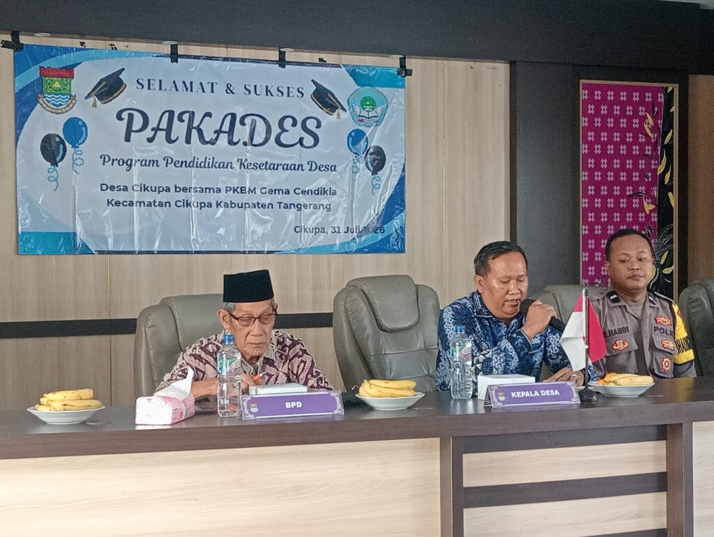 Pemdes Cikupa Sukses Gelar Penyerahan Ijazah Paket C Program PAKADES oplus 0
