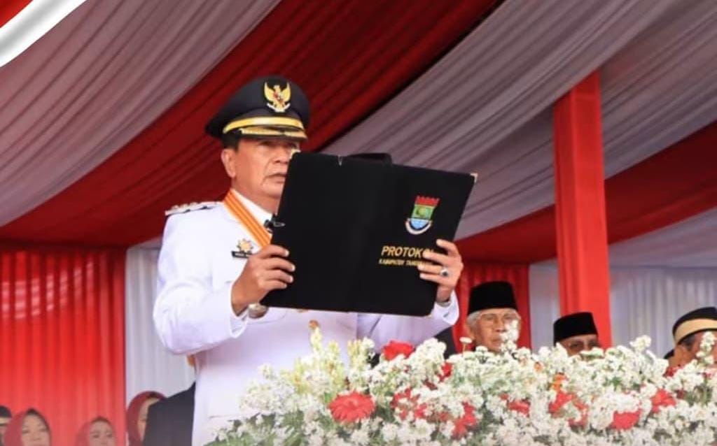 Upacara HUT RI ke-81 di Halaman Kantor Bupati Tangerang Berlangsung Khidmat 2671646