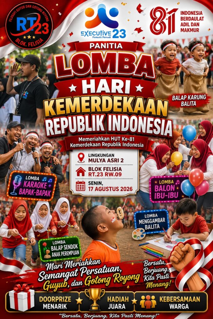 Semarak Kemerdekaan di Perum Mulya Asri 2 RT 23 RW 9: Lomba Karaoke Jadi Sorotan di Acara Puncak 2674852