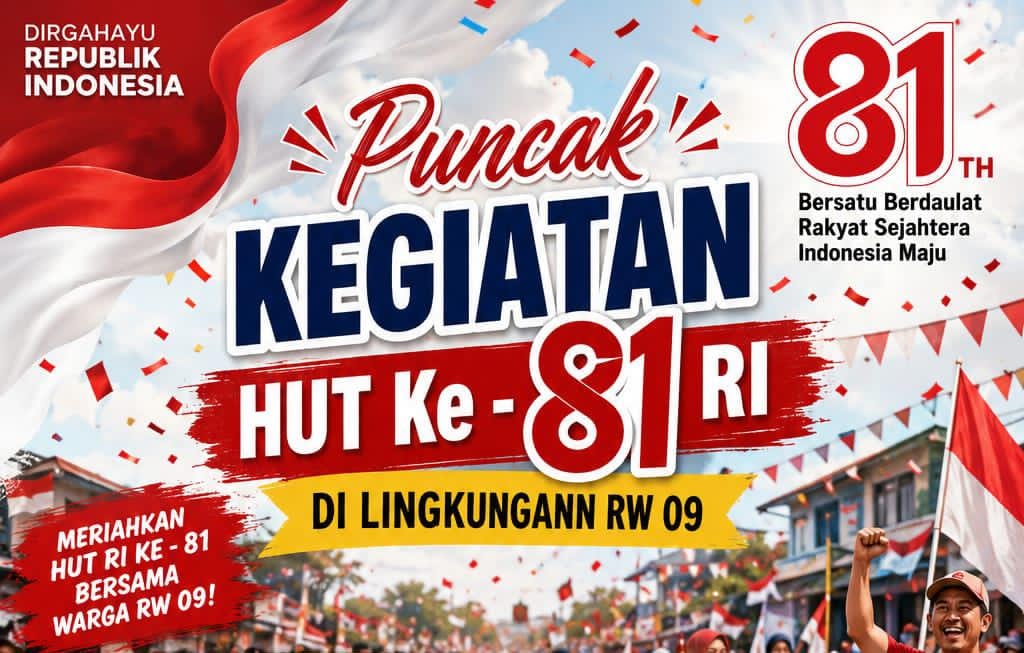 Semarak Kebersamaan, Warga Mulya Asri 2 RW 09 Siap Gelar Puncak Perayaan HUT RI ke-81 2813043