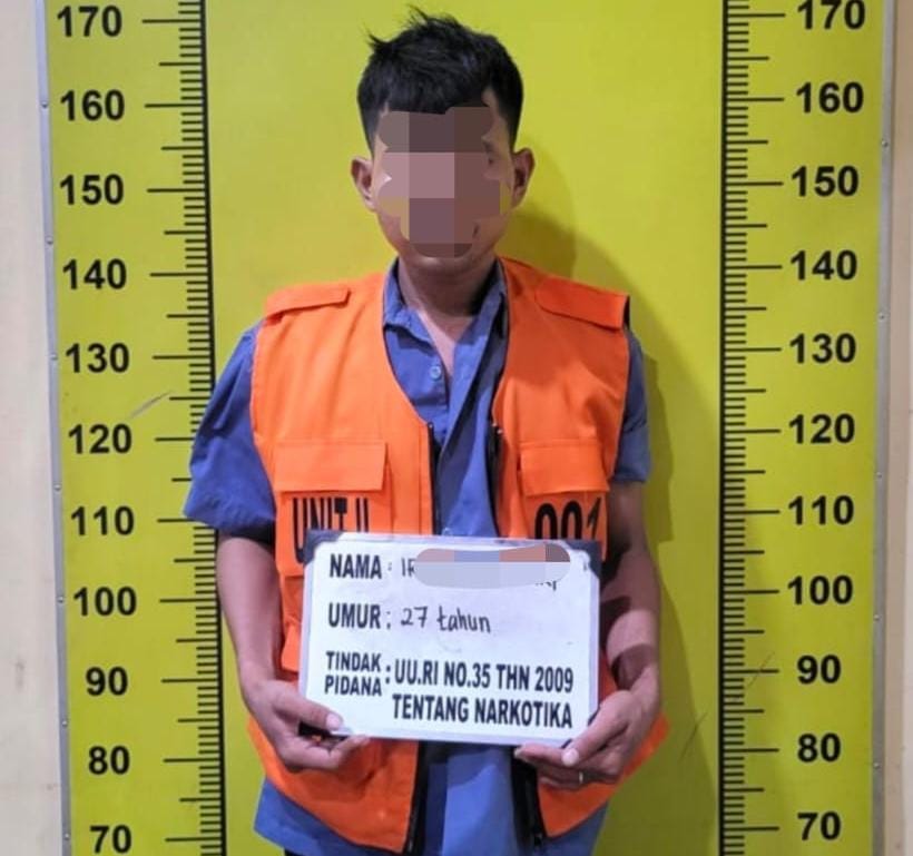Coba kabur bawa sabu 4,48gram, IH disergap Satresnarkoba Polresta Deli Serdang 3241417